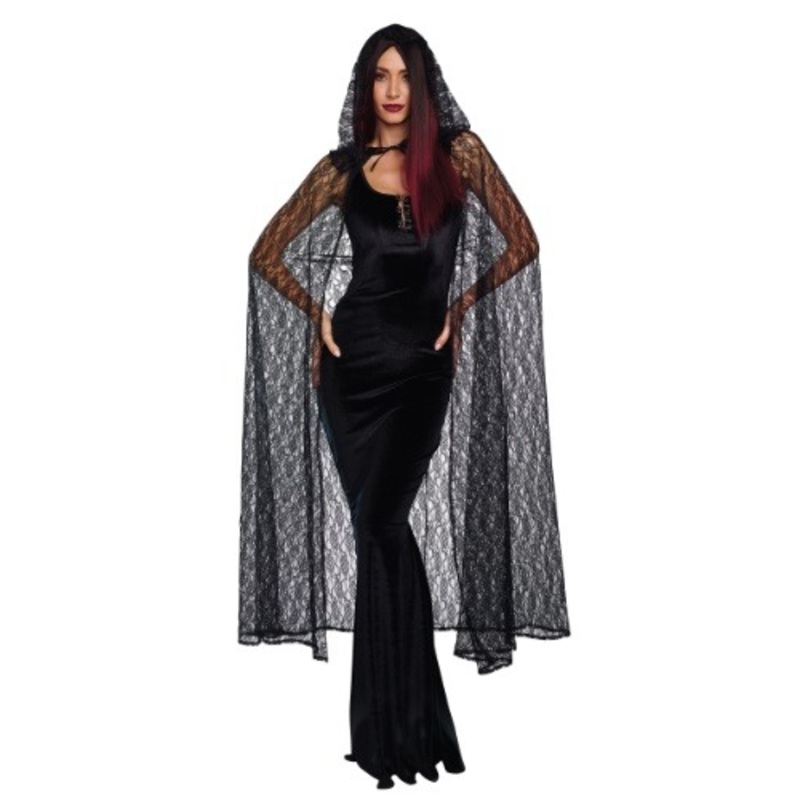 Gothic Lace Cape for Women Standard