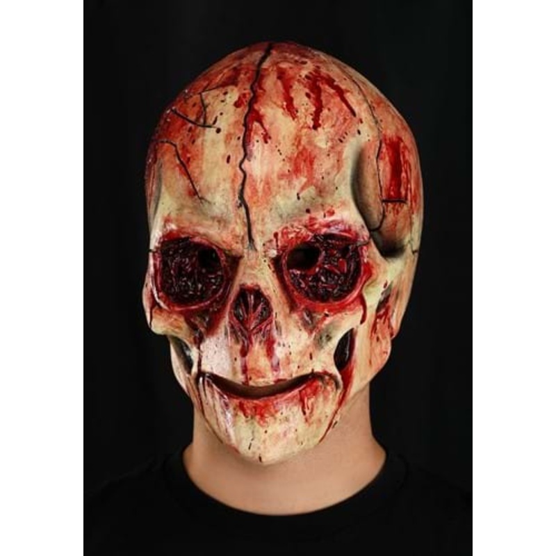 Cracked Skull Latex Mask for Adults Standard