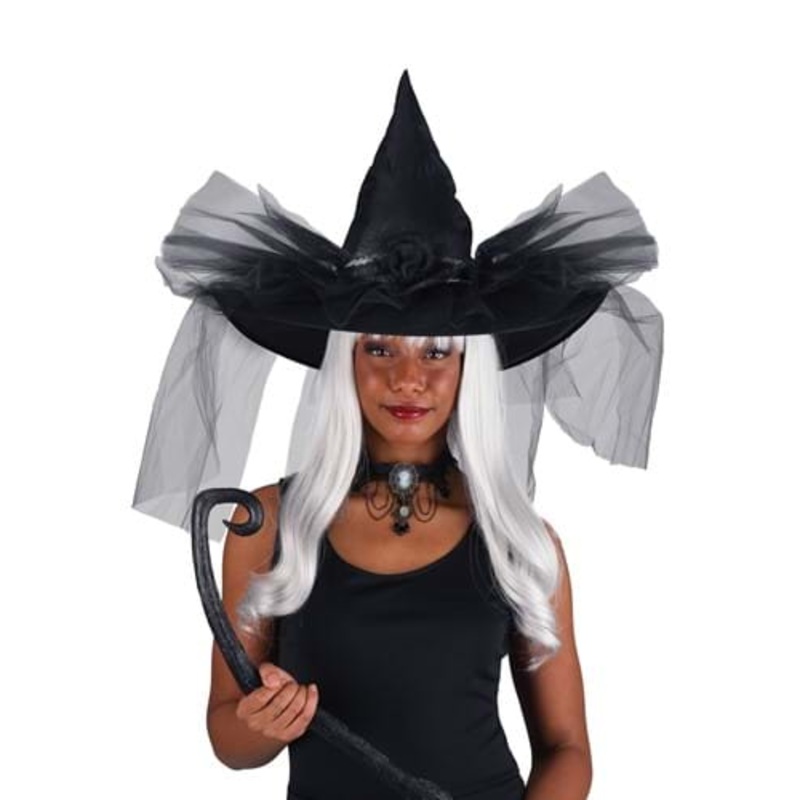 Deluxe Chic Witch Hat for Women Standard