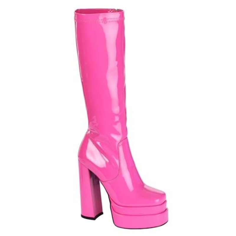 Deluxe Fuchsia Gogo Boots for Women Size 6