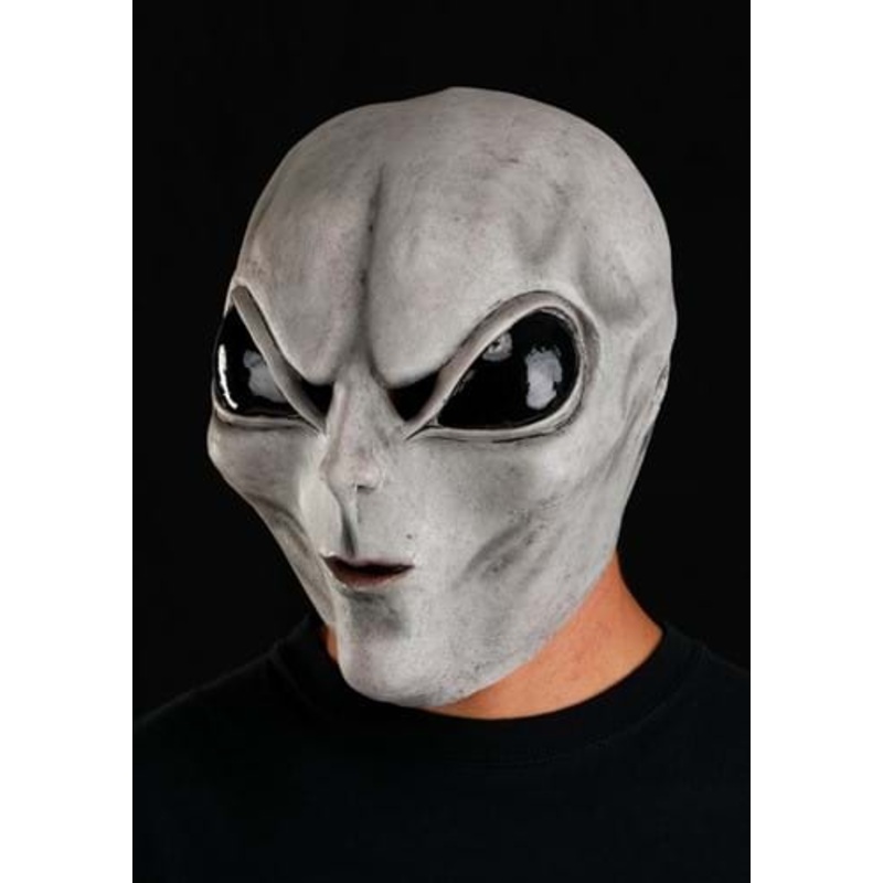 Grey Alien Costume Mask for Adults Standard