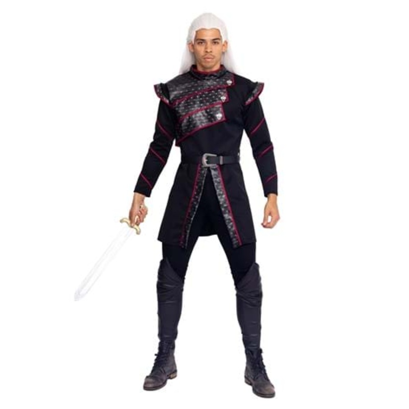 Men's Black Dragon Prince Costume Small
