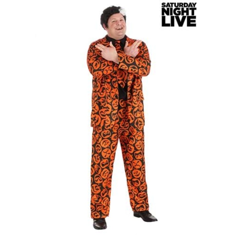 Men's Plus Sized Saturday Night Live David S. Pumpkins Costume Suit Plus