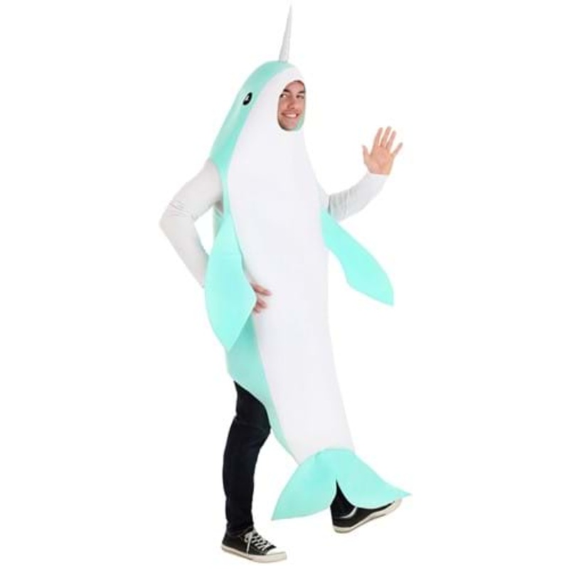 Nifty Narwhal Costume for Adults Small/Medium