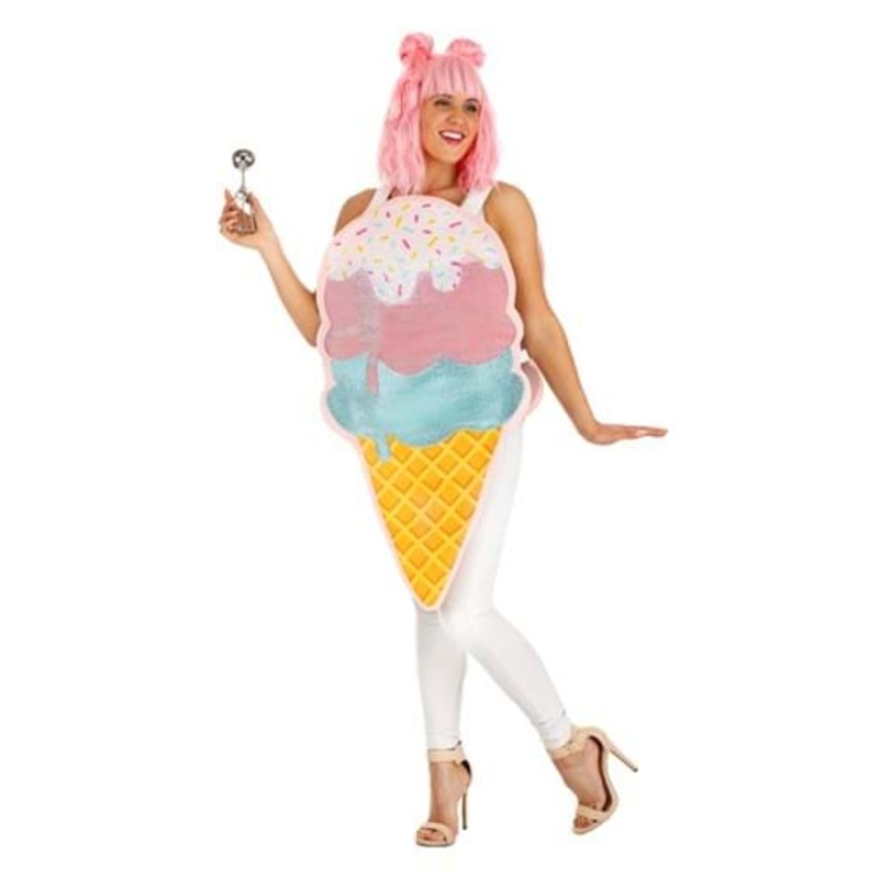 Sandwich Board Ice Cream Costume for Adults Standard