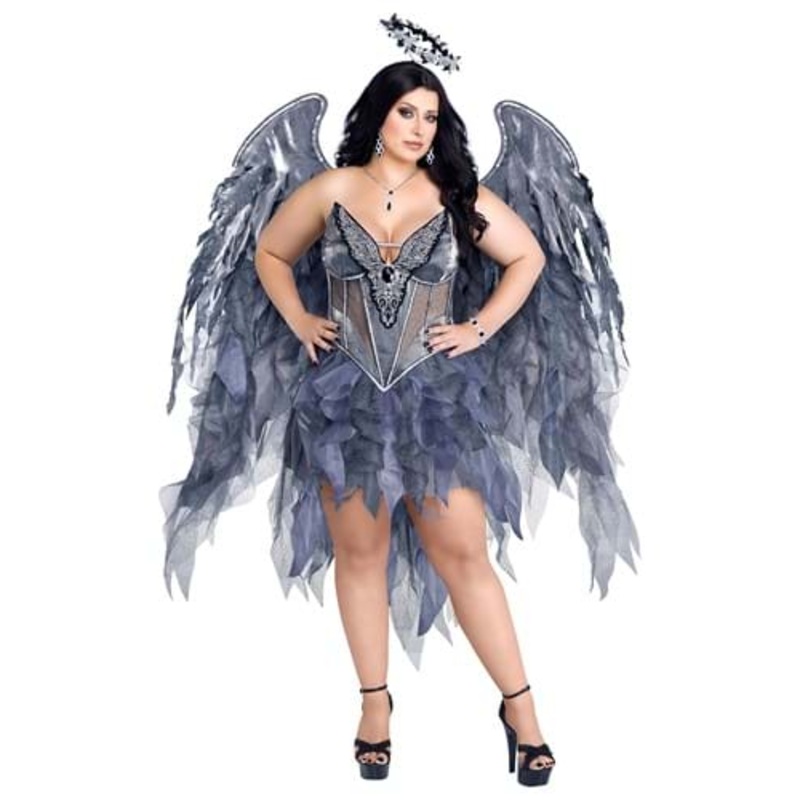 Women's Plus Size Dark Angel's Desire Costume 2X