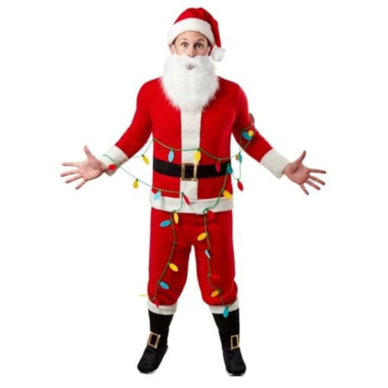 National Lampoon's Clark Griswold Santa Costume for Men Medium
