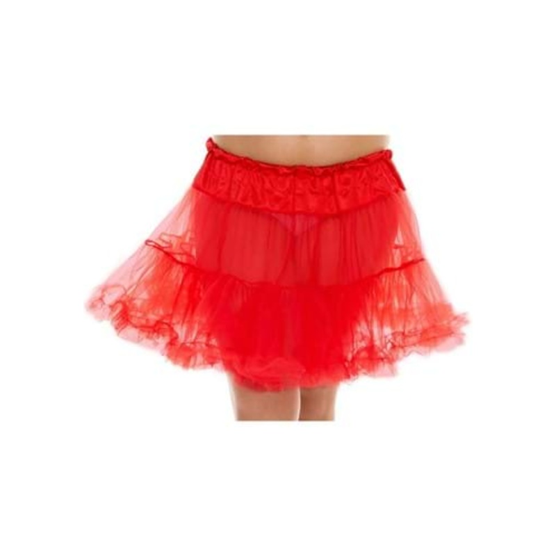 Plus Size Red Tulle Petticoat for Women Plus