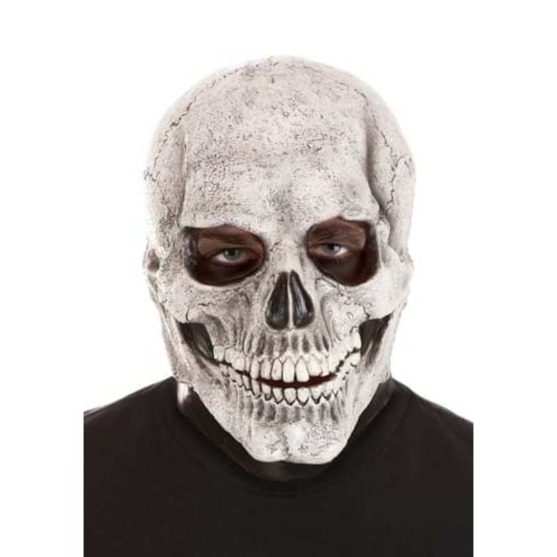 White Full Face Skeleton Mask for Adults Standard