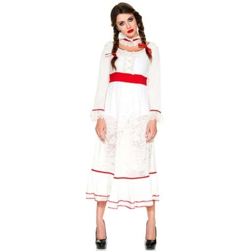 Women's Possessed Doll Costume Dress X-Small