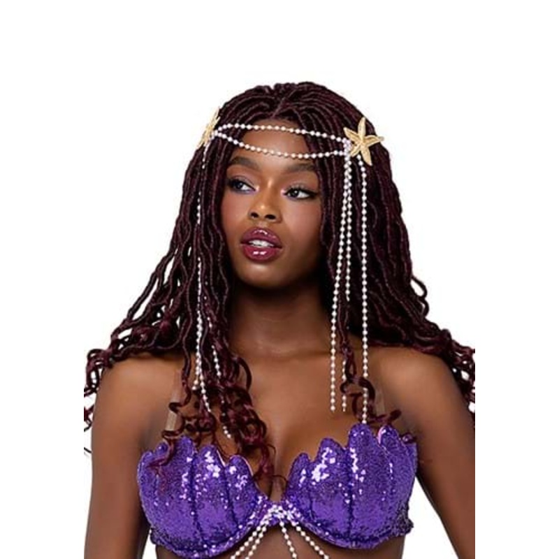 Women's Starfish Pearl Costume Headpiece Standard
