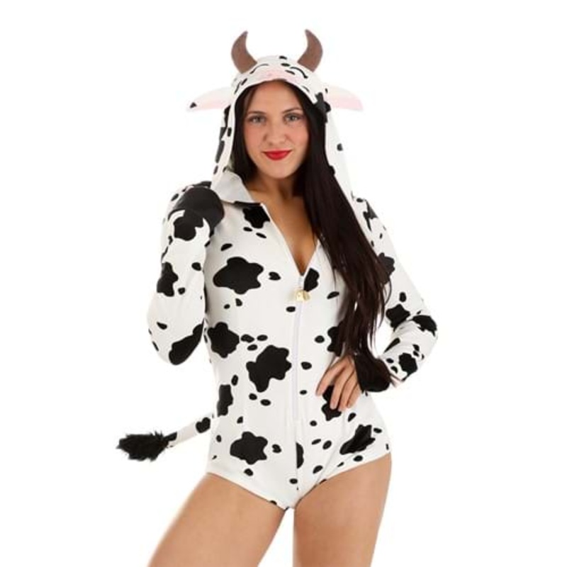 Cow Costume Romper for Women Small