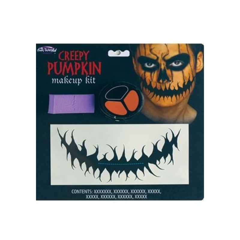 Creepy Pumpkin Costume Makeup Kit Standard