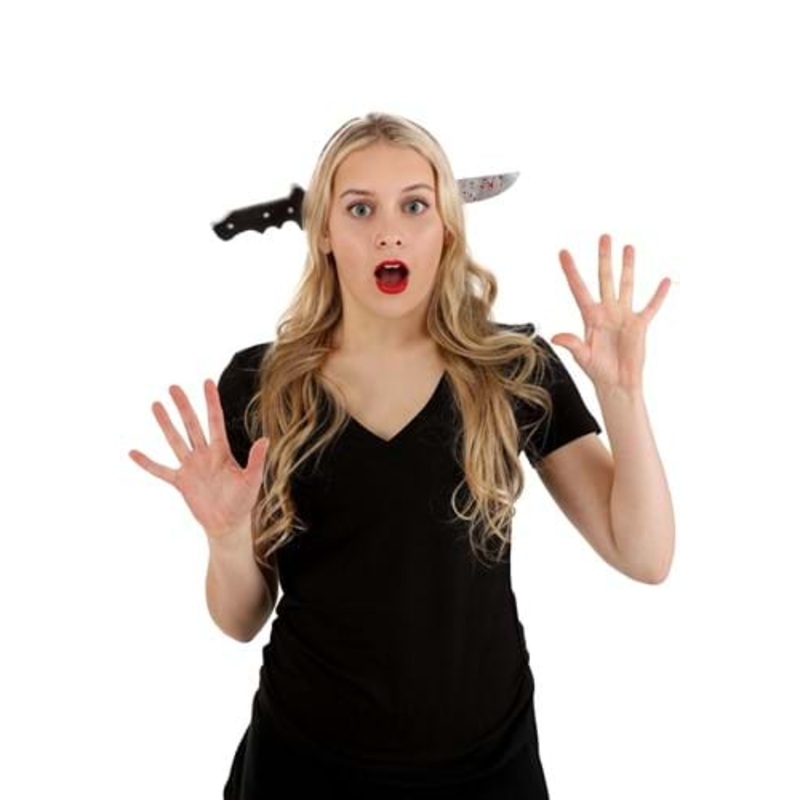 Knife Injury Costume Headband Standard