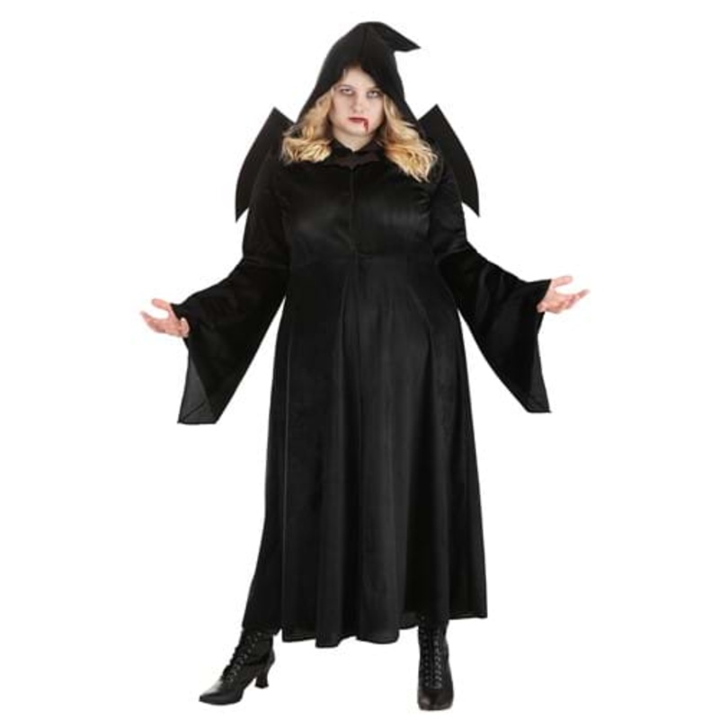 Plus Size Vampire Cloak Costume for Women 1X/2X