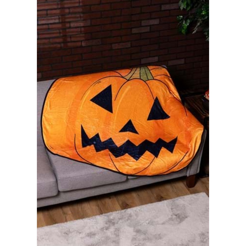 Pumpkin Shaped Halloween Comfy Throw Standard