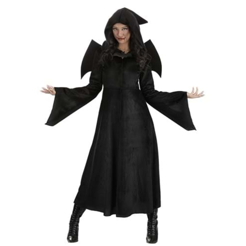 Women's Black Vampire Cloak Costume Small/Medium