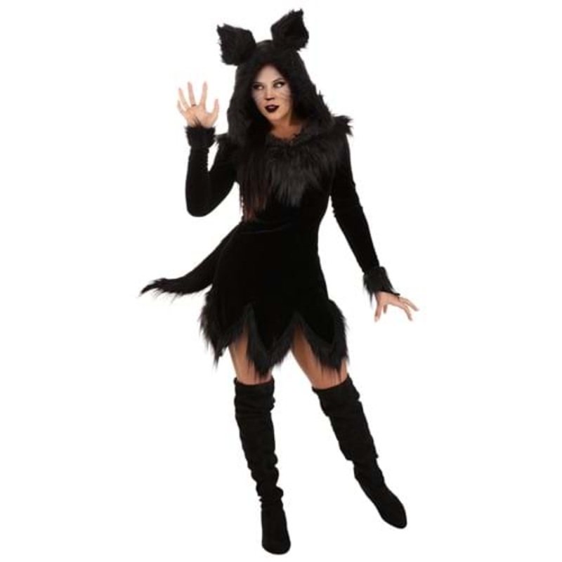 Black Wolf Costume for Women Small