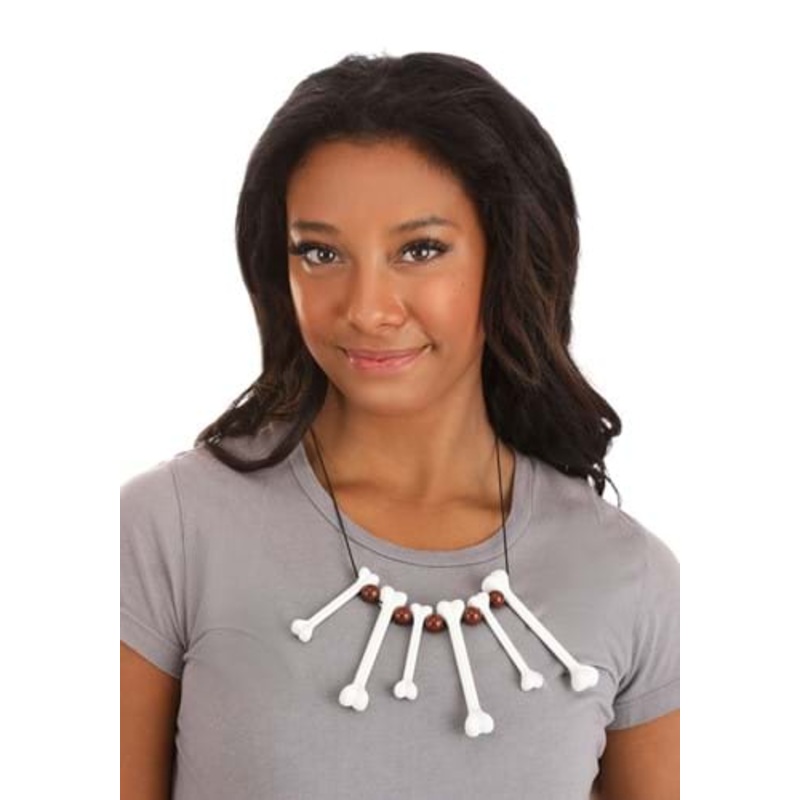 Classic Bone Costume Necklace Standard