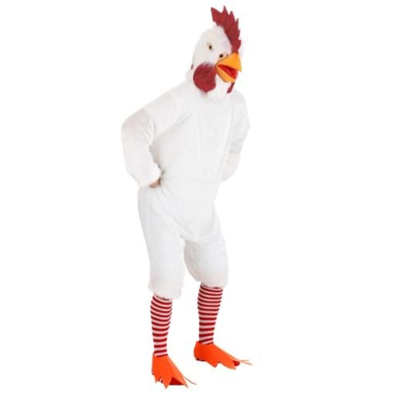 Deluxe White Rooster Costume for Adults Medium