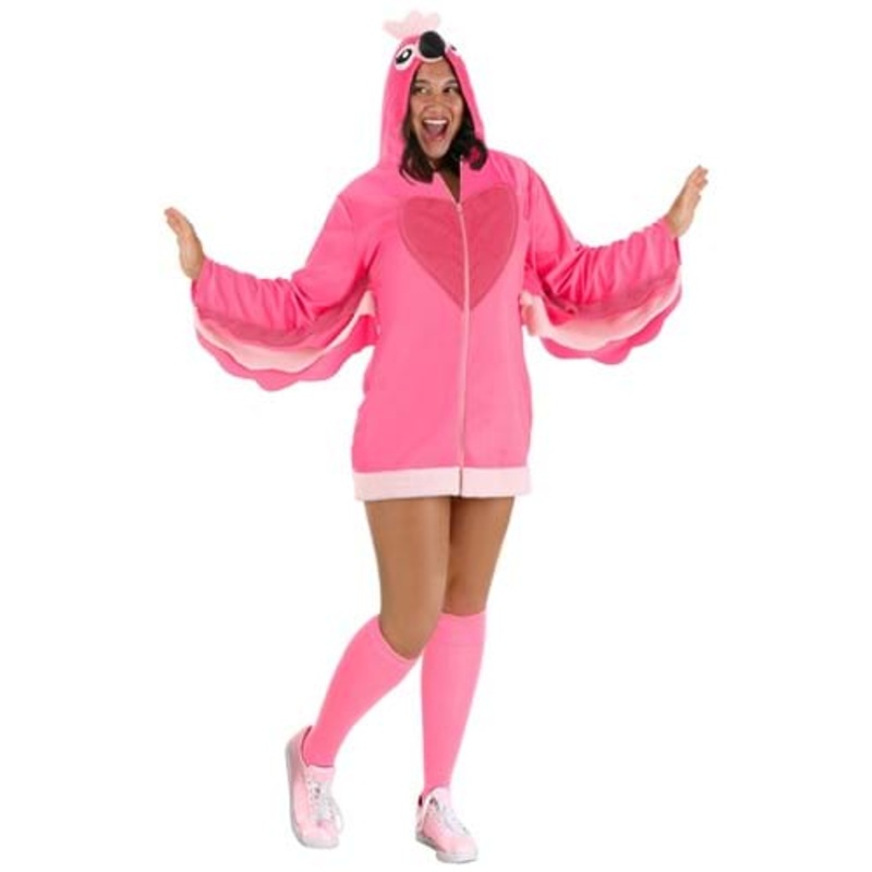 Plus Size Fancy Flamingo Women's Costume 1X