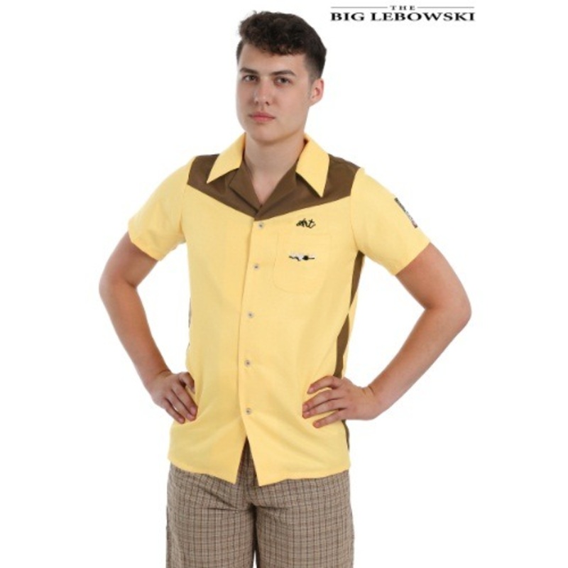 Plus Size The Big Lebowski Medina Sod Bowling Shirt Costume 3X
