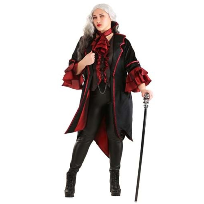 Women's Plus Size Exquisite Vampire Costume 1X