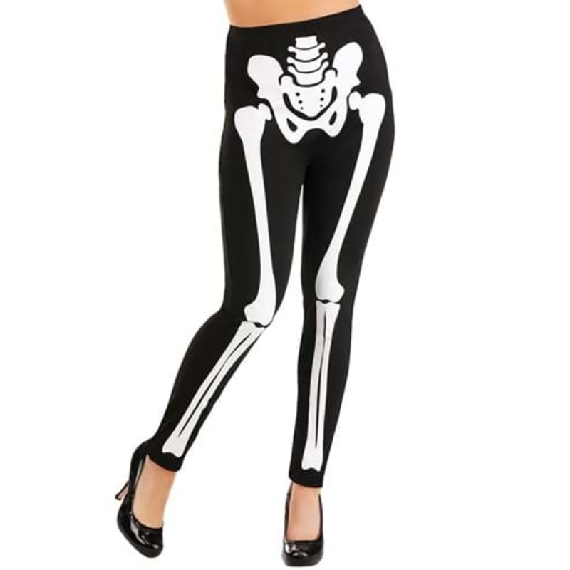 Classic Skeleton Leggings for Women Small