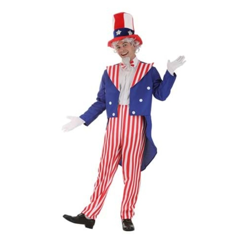 Deluxe Uncle Sam Costume for Adults Small