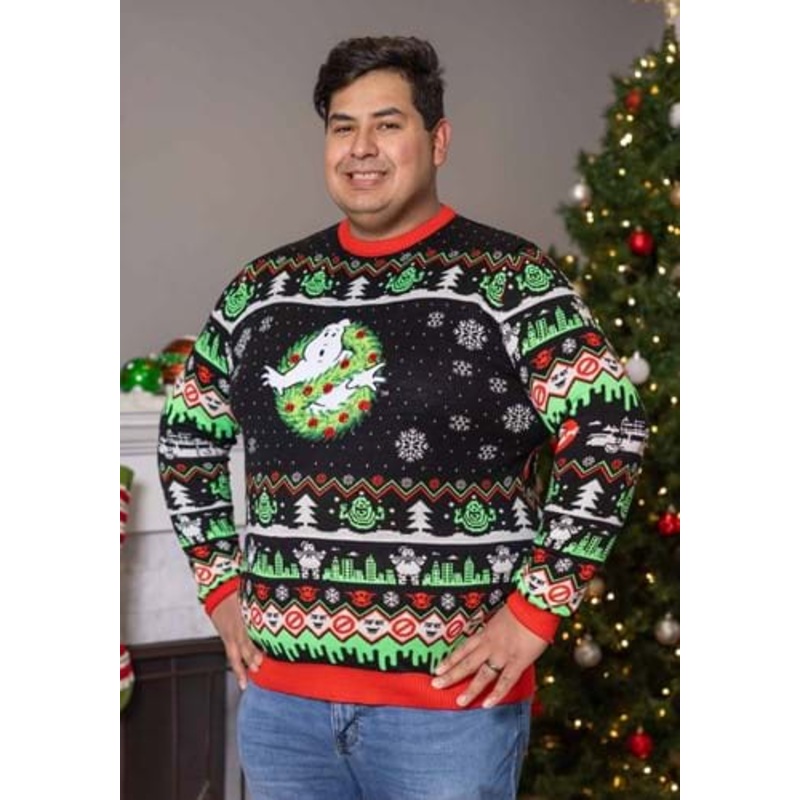 Ghostbusters Ugly Christmas Sweater for Adults X-Small