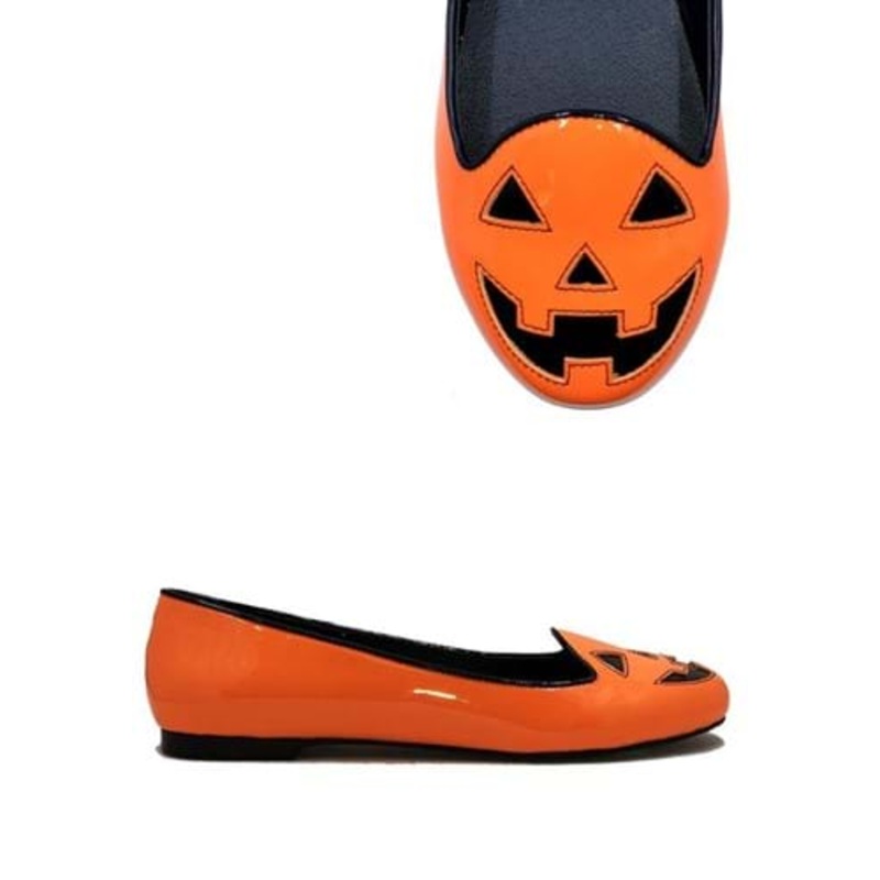 Jack O' Lantern Ballet Flats for Women Size 5