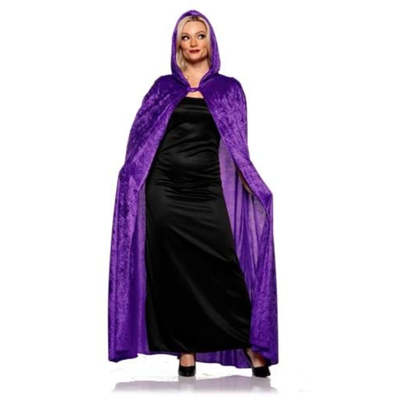 Long Purple Cloak for Women Standard