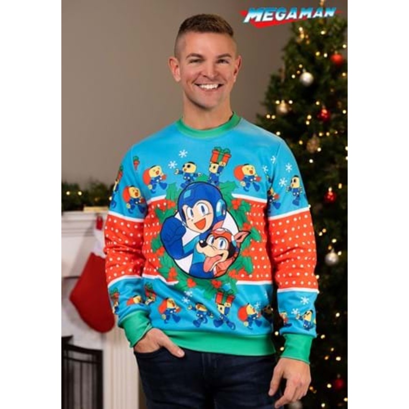 Megaman Christmas Sweater for Adults X-Small