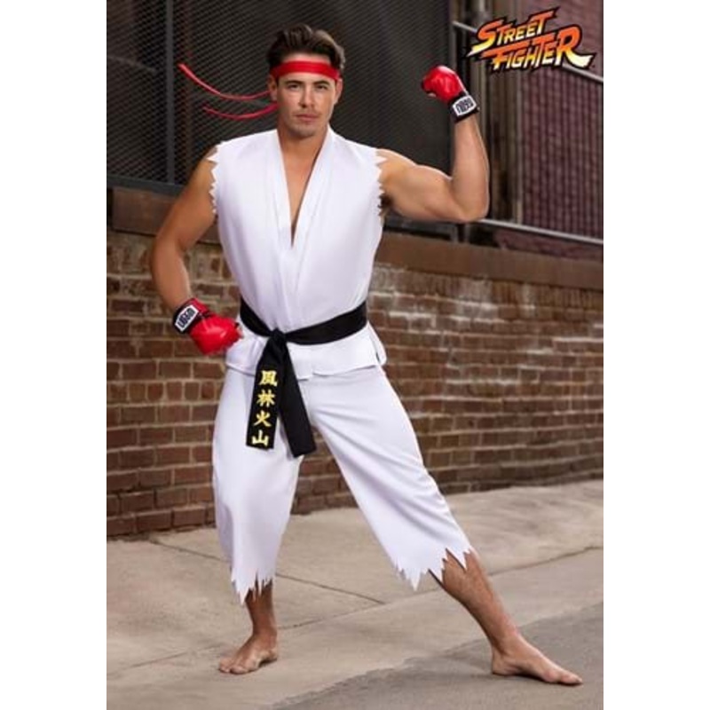 Men's Street Fighter Ryu Costume Small