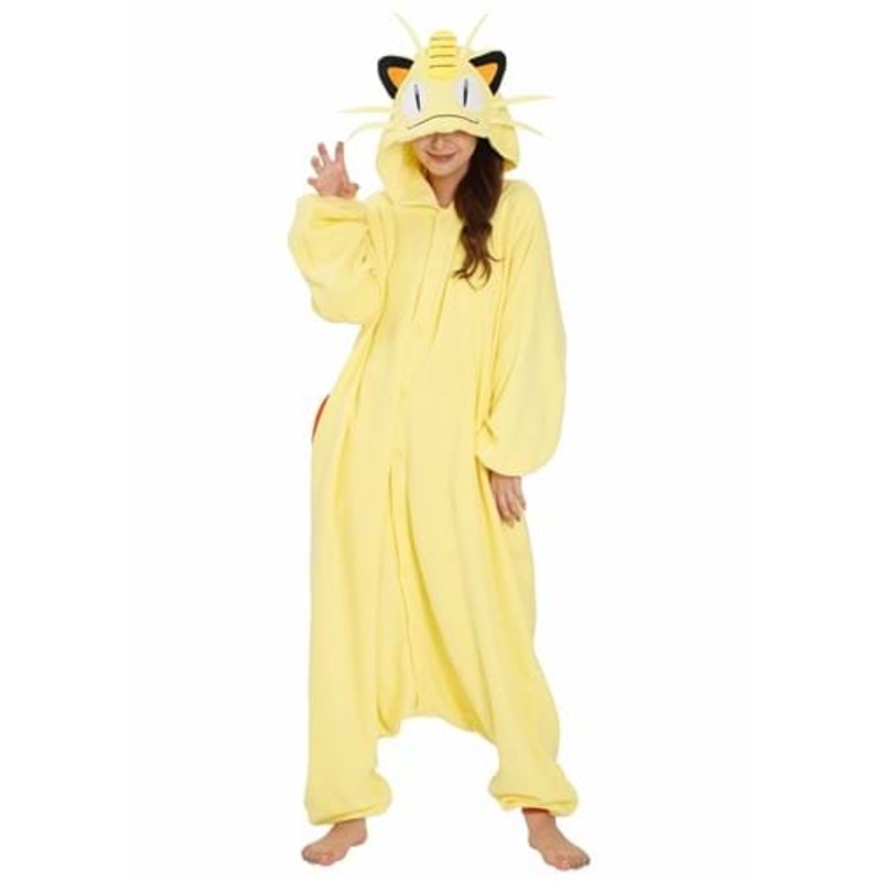 Pokemon Meowth Kigurumi Costume for Adults Standard