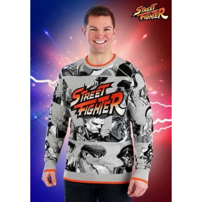 Street Fighter Adult Sweater X-Small