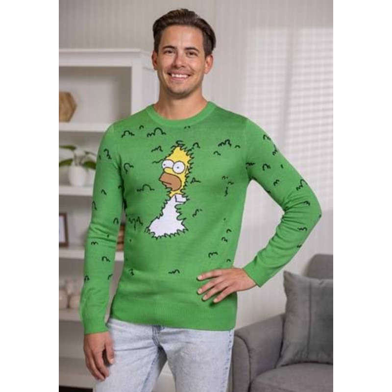 The Simpsons Homer Bushes Adult Sweater Small