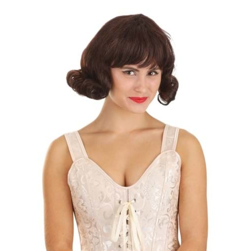 Women's Brown 50's Wig Standard