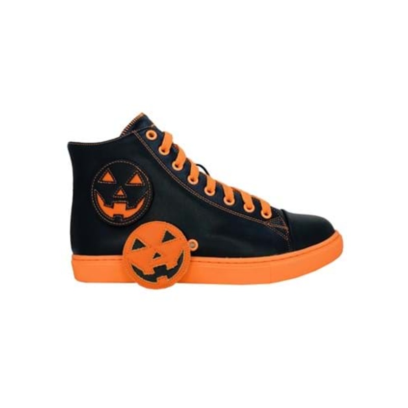 Women's Chelsea Black Pumpkin Jack High Top Sneaker Size 5