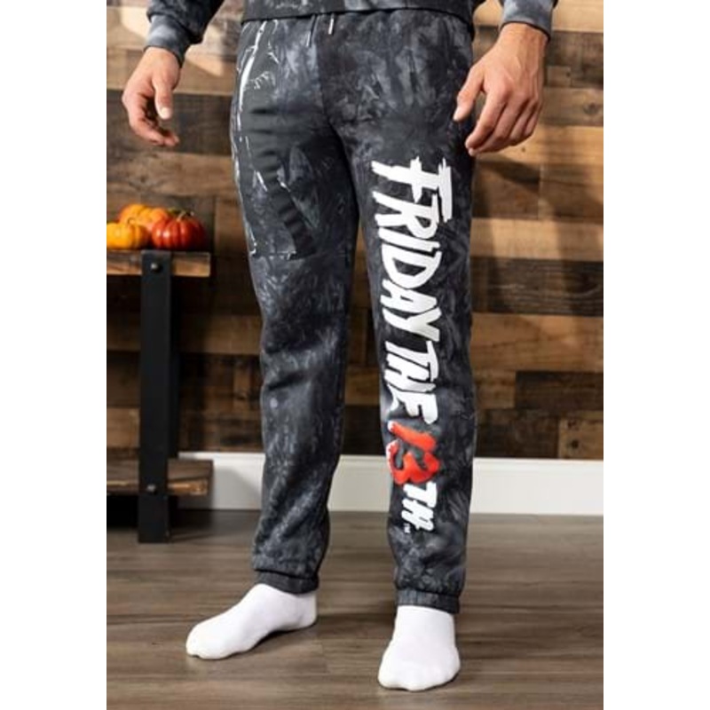 Adult Cakeworthy Friday the 13th Tie Dye Joggers Large