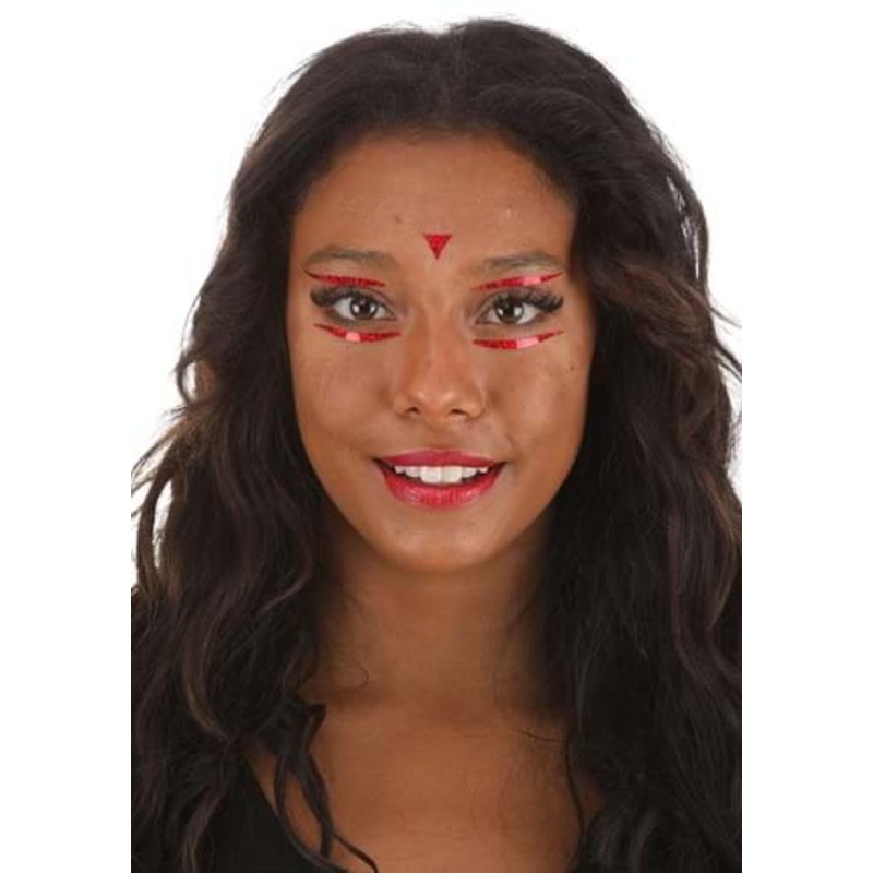 Blood Sparkle Vibe Checks Holographic Face Decals Standard
