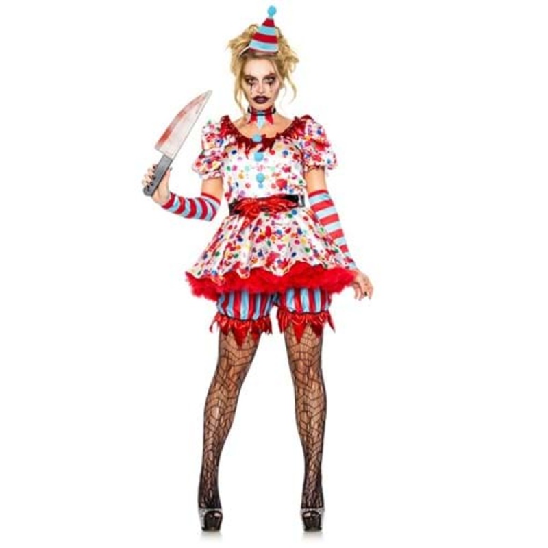 Scary Clown Costume for Women X-Small