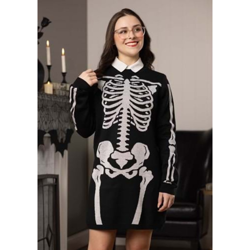 Skeleton Women's Sweater Dress X-Small