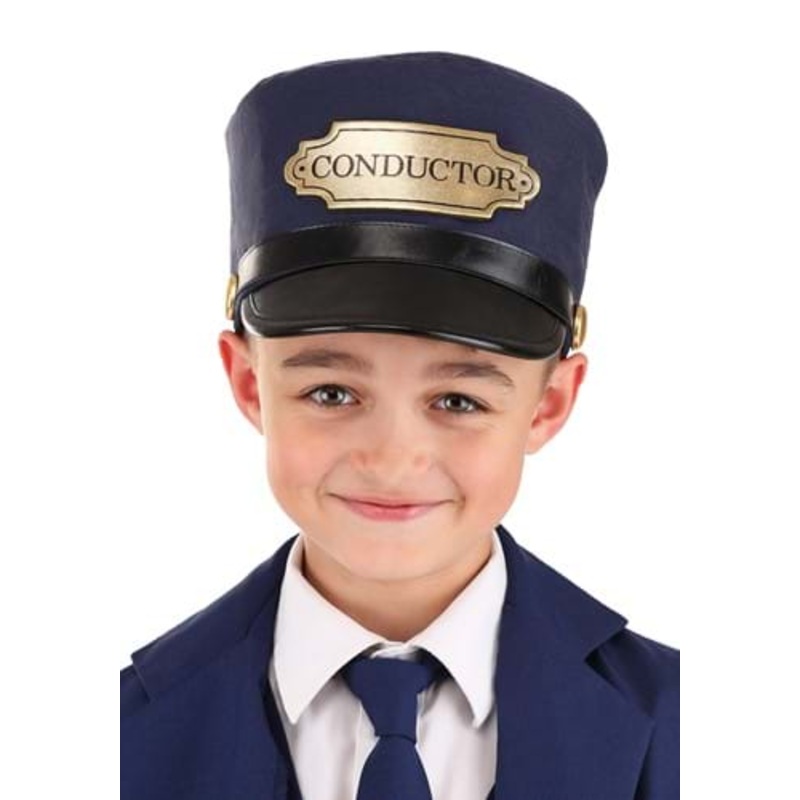 Train Conductor Costume Hat for Kids Standard