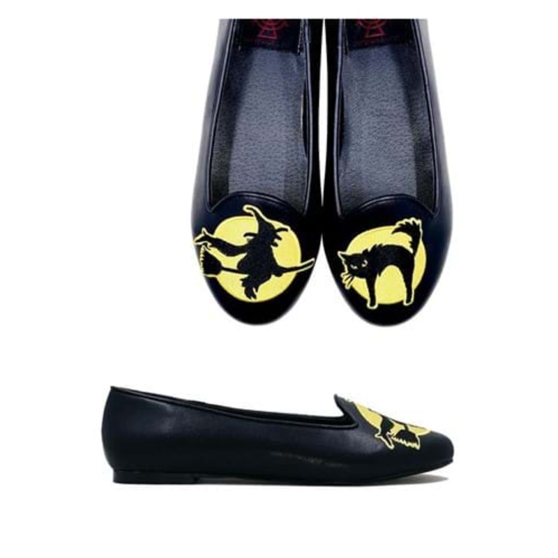 Witching Hour Black Ballet Flats for Women Size 6