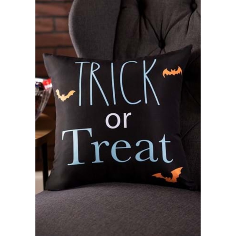 18-Inch Trick or Treat Halloween Pillow Cover Standard