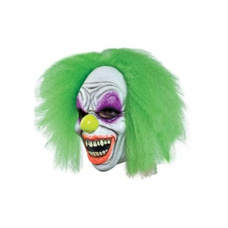 Black Light Neon Scary Clown Mask Standard
