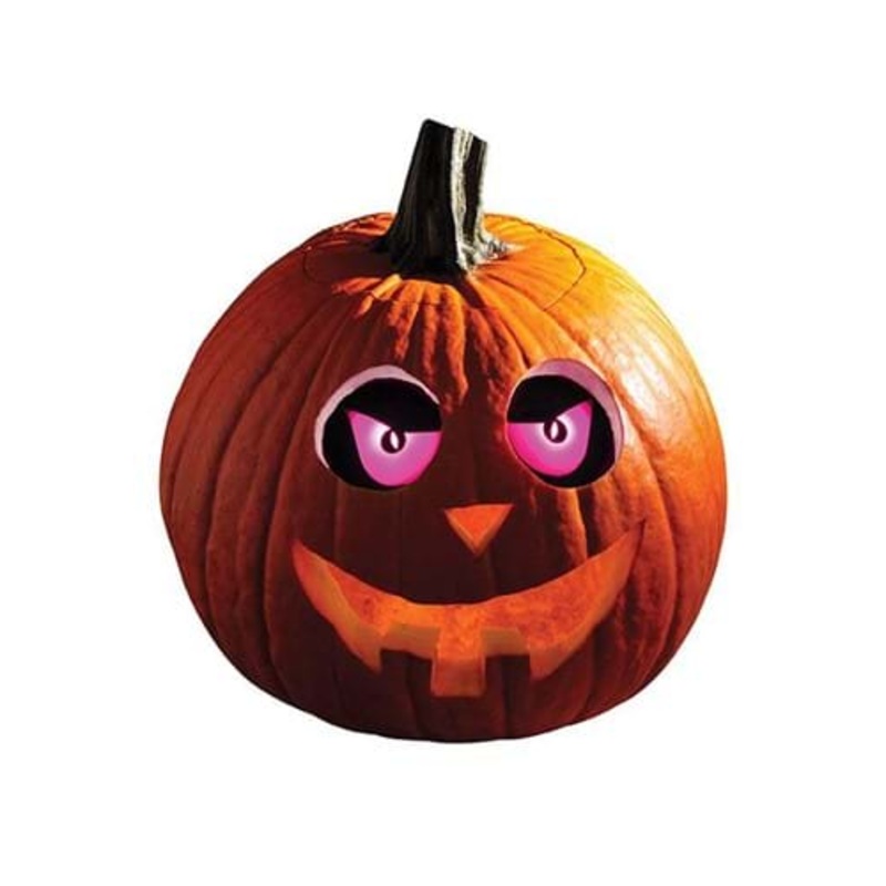 Light Up Eerie Pink Pumpkin Eyes Kit Standard