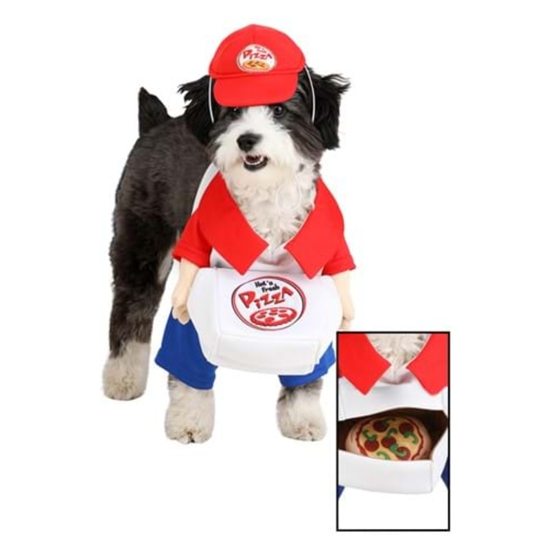 Pizza Delivery Costume for Dogs XS