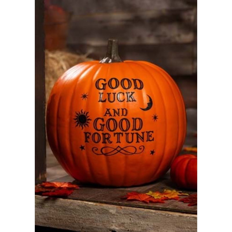 Pumpkin Glitter Good Luck Sticker Kit Standard